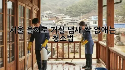 서울 을지로 거실 냄새, 싹 없애는 청소법!